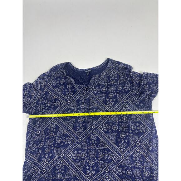 Lucky Brand Long Sleeve Tunic Top Women’s 2X Bohemian Bandana Print - Picture 6 of 8